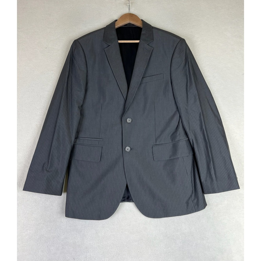 Express Blazer Men's 38S Short Gray 2 Button Sport Coat Silk Blend